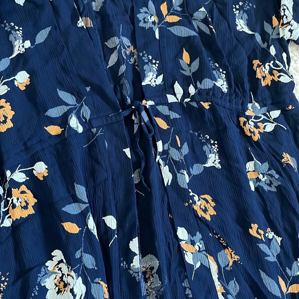Maurice’s Navy Floral Kimono Cover Up Size L/LX - Picture 2 of 6
